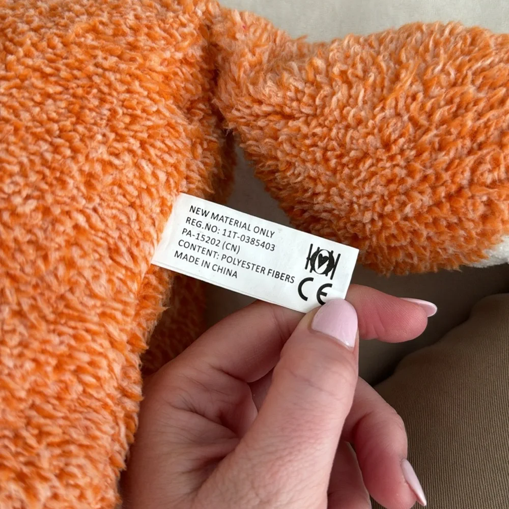 NWOT Huggle Hounds Squooshie™ Fox Plush Dog Toy - Picture 5 of 10